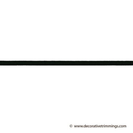 Braided Elastic Cord 1/16 - Black from CorsetMakingSupplies.com