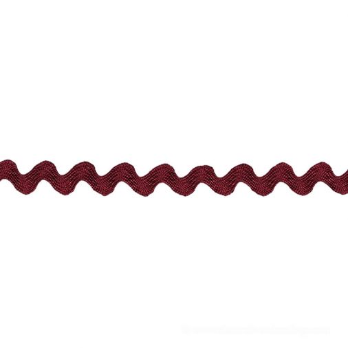 5/16 Inch Rayon Rick Rack Burgundy