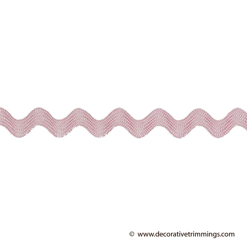 1/2 Inch Rayon Rick Rack Pink | Decorative Trimmings LLC