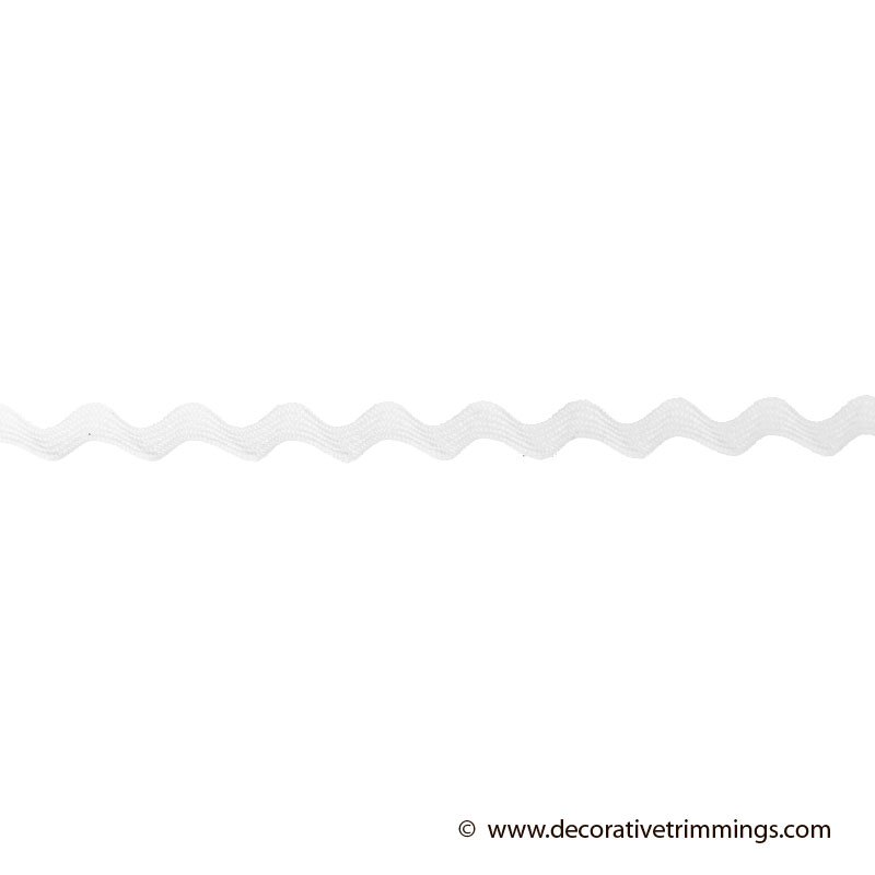 1/2 Inch Rick Rack White Decorative Trimmings LLC