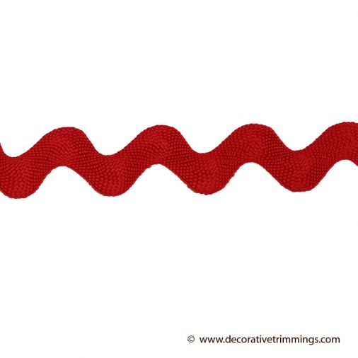 Vintage red rick rack. Papercraft Scrapbooking