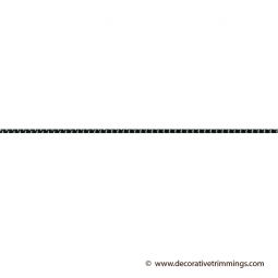 1.5MM Braided Elastic Cord -Black with White Flecks