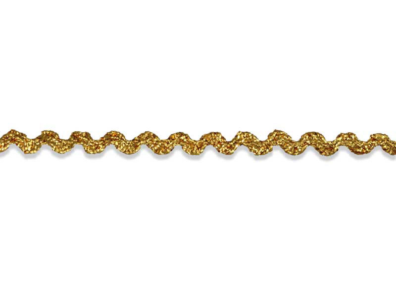 Gold Rick Rack Trim for Sewing and More (3/8-inch)