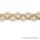 3/4 Inch Wht/Gold V Stitch