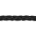 1/4 Inch Black Platter Braid