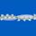 3/4 Inch White Rose Tulle Trim