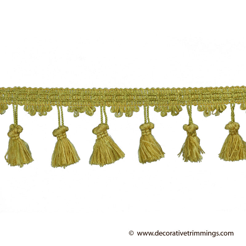 2 Inch Gold Tassel Fringe Decorative Trimmings LLC