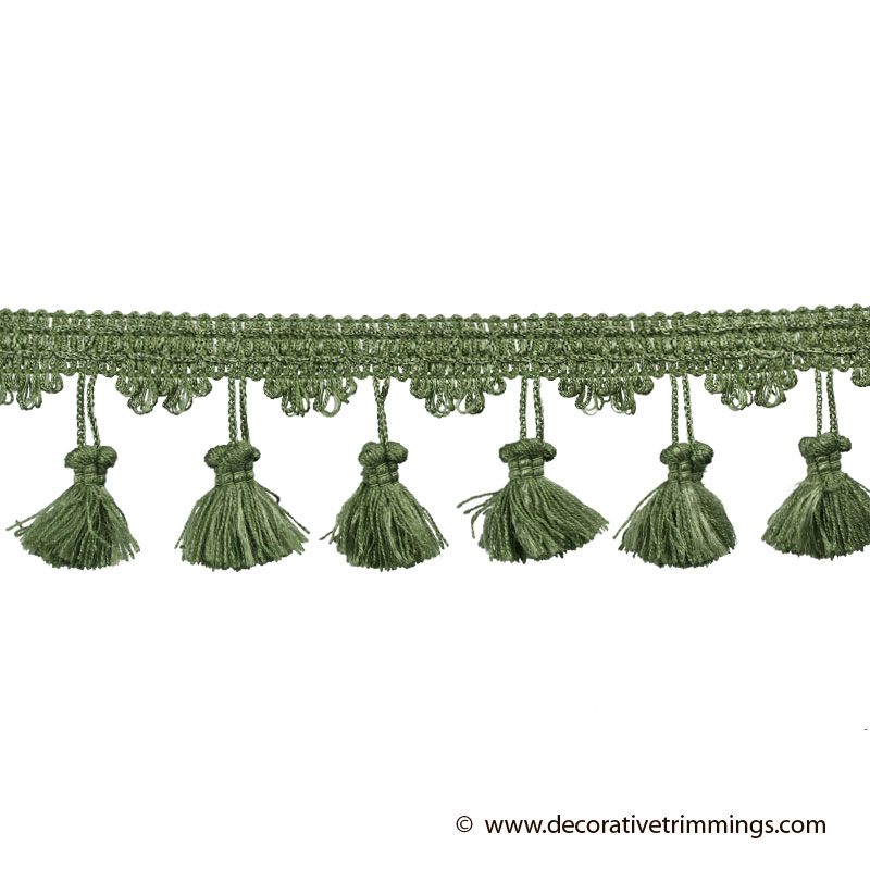 2 Inch Sage Tassel Fringe Decorative Trimmings LLC