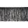 4 Inch Black Glimmer Chainette Fringe