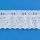 1 3/4 inch Ruffled Eylet Beaded Edge White