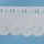 3 Inch Ruffled Beaded Eyelet White