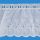 4 inch Ruffled Eylet Floral Edge White
