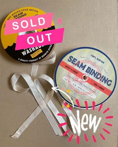 BIG SALE HUG SNUG 10-100 YD Rolls X 1/2" Woven Edge Seam Binding Rayon FREE SHP BIG SALE HUG SNUG 10-100 YD Rolls X 1/2" Woven Edge Seam Binding Rayon FREE SHP