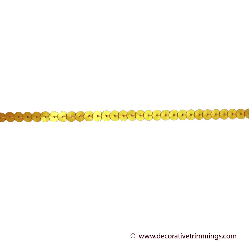 6mm Midas Gold Slung Sequins Decorative Trimmings Llc 6mm Midas Gold Slung Sequins Decorative Trimmings Llc