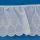 4 inch Ruffled Eylet Floral Edge White