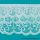 White-Blue-White 2 3/4 Inch 3 Tier Ruffled Lace Edge