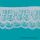 White/Lilac 1 3/4 Inch 2 Tier Ruffled Lace Edge