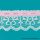 White/Pink 1 1/4 Inch Flat Lace with Ribbon
