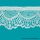 White 1 1/2 Inch Ruffled Loop Raschel Lace