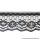 Black 1 1/4 Inch Daisy Raschel Lace