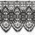 Black 3 Inch Gothic Rose Venice Lace