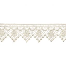 Natural 1 3/4 Inch Venice Pointed Daisy Edge