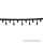 Black 1 1/4 Inch Beaded Fringe