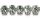 4MM Crystal Rhinestone Chain set in Silver Metallic Finding