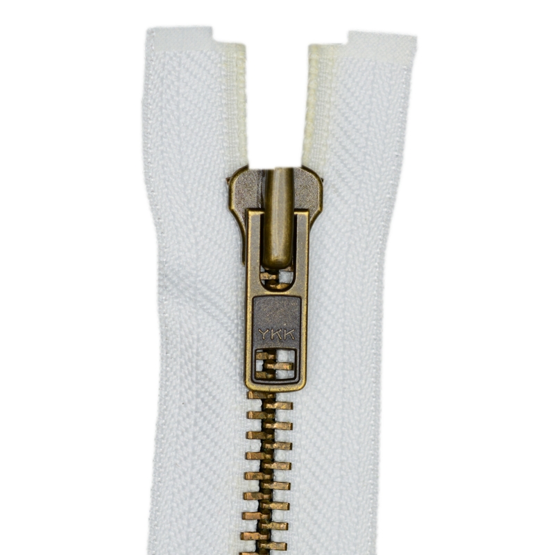 8 YKK Metal Zipper Open End Antique Brass Finish 57 Colors 17