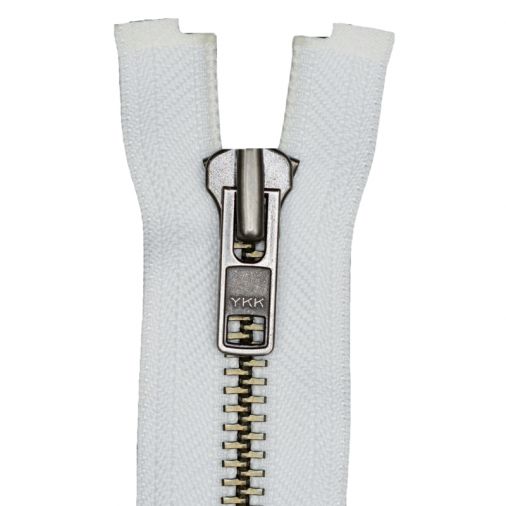 8 YKK Metal Zipper Closed End Antique Nickel Finish- 57