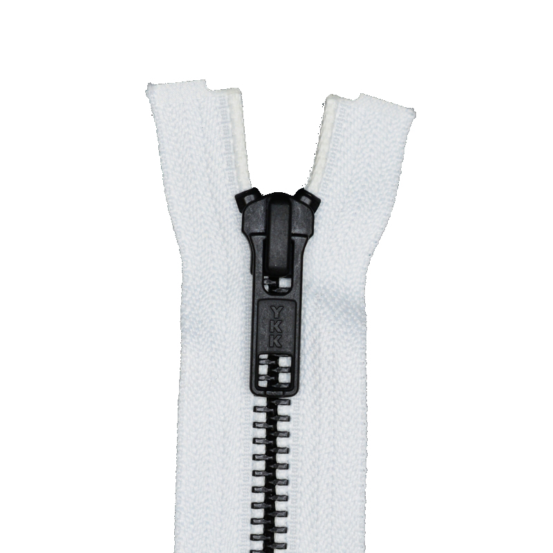 YKK Zippers - no. 5 Metal Zippers in Black - Silver Zippers 14 inch
