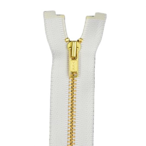 3 YKK Metal Zipper Closed End Brass Finish- 57 Colors - 17 Lengths