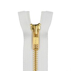 #5 YKK Metal Zipper Closed End Brass Finish- 57 Colors - 17 Lengths Available