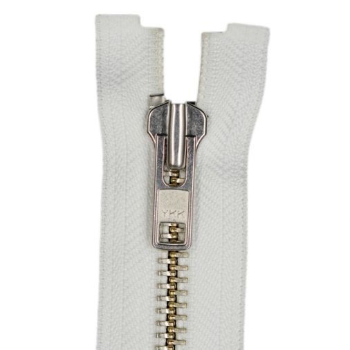 #8 YKK Metal Zipper Closed End Nickel Finish- 57 Colors - 17 Lengths Available